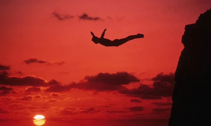 Different Versions of Sunset in "La Quebrada" High Cliff Divers