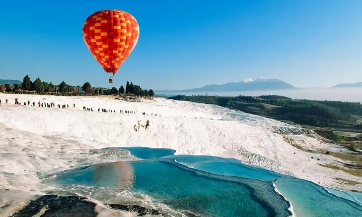 From Antalya: Pamukkale Day Trip w/Optional Balloon Flight