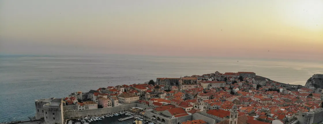 Evening stroll through the old town in Dubrovnik