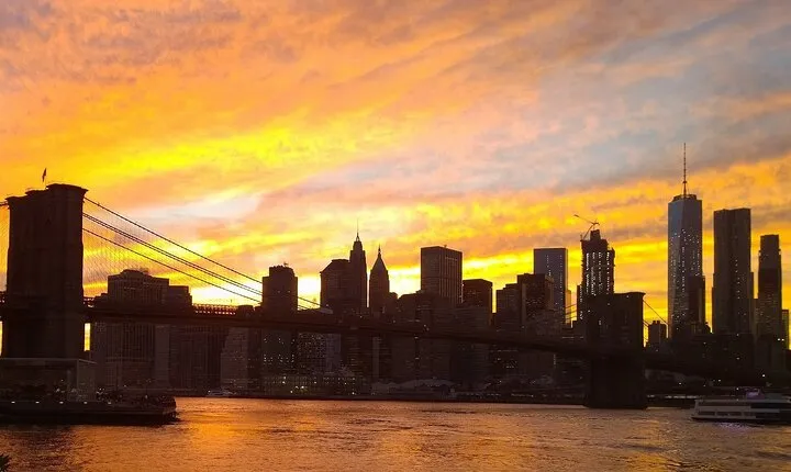 New York City Skyline Sunset and Night Cruise