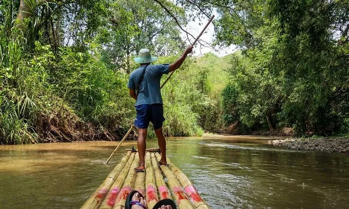 Full Day Elephant Bathing and Bamboo Rafting Tour in Chiang Mai