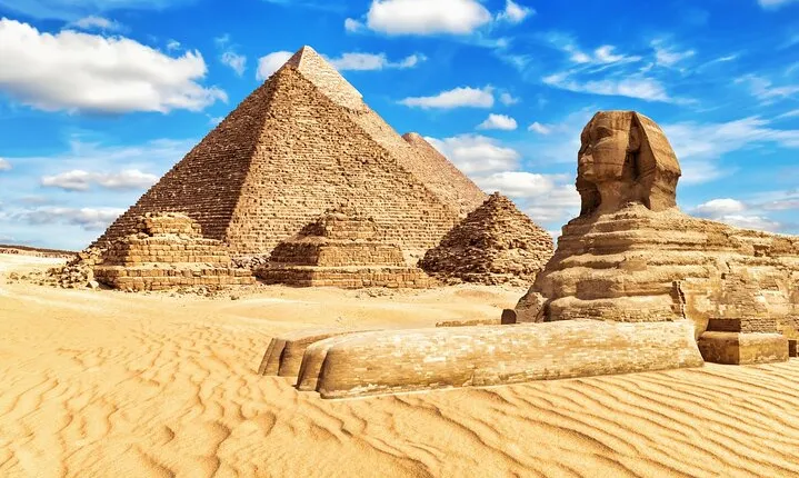 Giza Pyramids &Grand Museum from Alexandria Port &Hotel