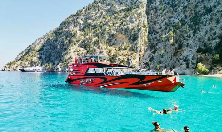 Fast Boat To Symi with a swimming stop at St George's Bay! (Only 1hr journey)