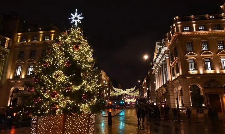 Private Christmas Lights Taxi Tour of London