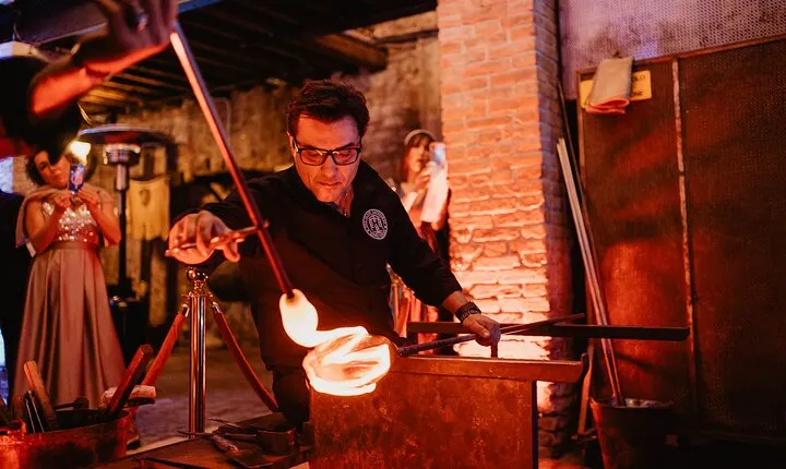 Murano Glass Blowing demonstration-The Glass Cathedral