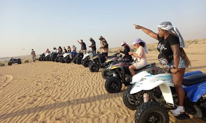 Dubai: 60Minute Self-Drive ATV Quadbike, Camel Ride, Sand Surfing