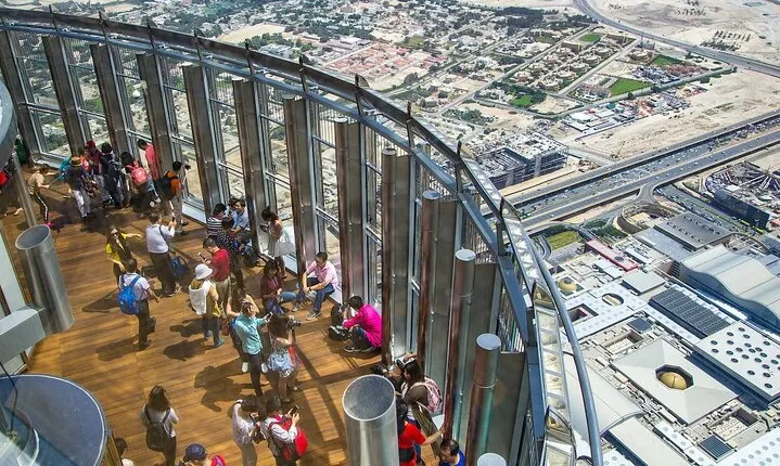 At The Top Burj Khalifa entrance with chocolate tasting