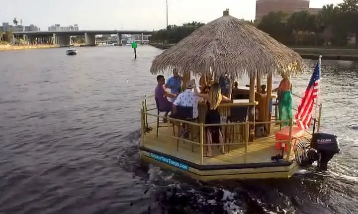 Tiki Boat - Downtown Tampa - The Only Authentic Floating Tiki Bar