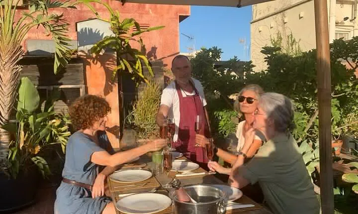 Rooftop Paella Seafood Cooking Class Experience in Barcelona