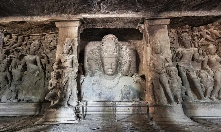 Mumbai Elephanta Caves Group Tour Half-Day All Including Guide