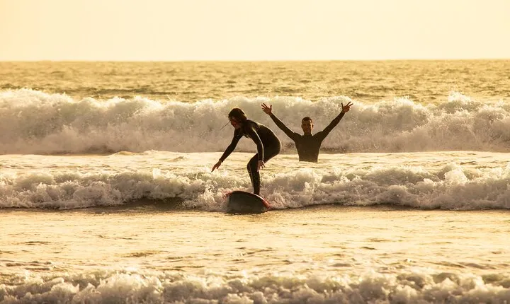 Surf Lessons at Anza Beach near Agadir