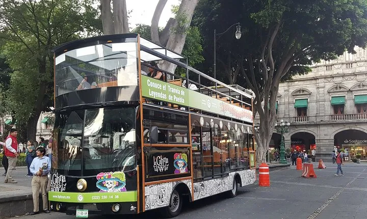 Tranvía De Puebla: Hop - On- Hop - Off Double-decker bus