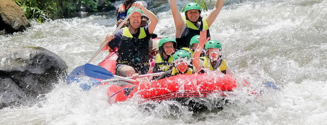 Full-Day Private White Water Rafting Ayung River and Ubud City Tour