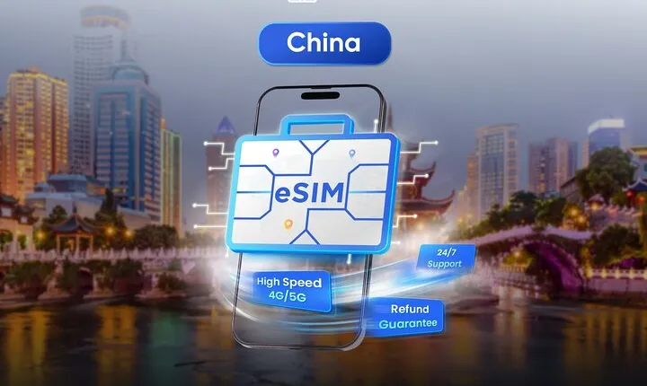 China eSIM (3-30 days. Up to 60GB)