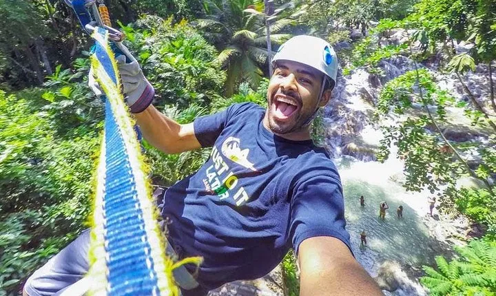 Private Round Trip Transfer to Dunns River Climb and Zipline over the Falls!