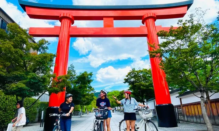 Pedal Adventure Kyoto's iconic landmarks on an e-bike tour