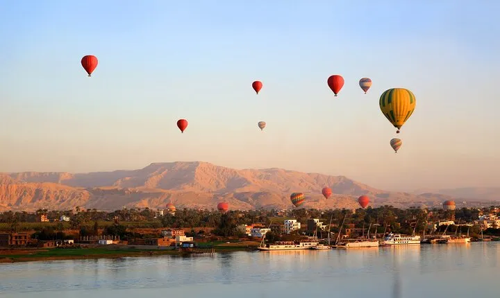 Luxor East Bank: Hot Air Balloon, Temples, and Felucca