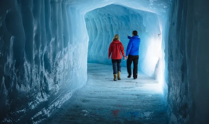 Private West Coast Waterfalls and Ice Cave Tour