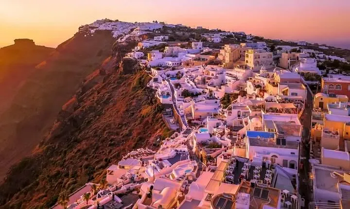 Santorini from Air and on Land Private Tour