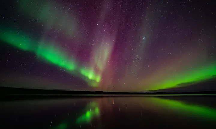 Reflections of the Northern Lights
