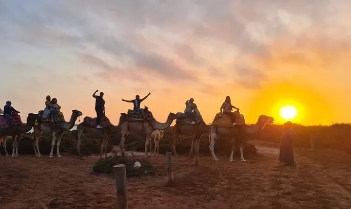 Agadir Sunset Camel Ride with Moroccan Barbecue & Hotel Transfers
