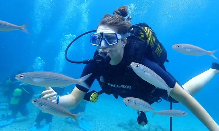 2 Guided Scuba Dives in Alanya with Lunch & Hotel Transfers