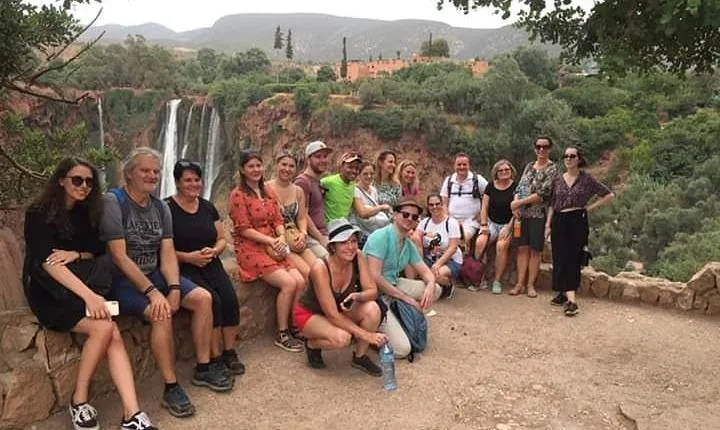 From marrakech :Ouzoud waterfalls ;local guide. Cruise boat