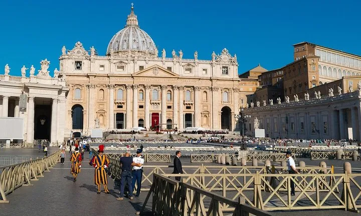 Delivery of access tickets for Papal audience in Saint Peter's Square
