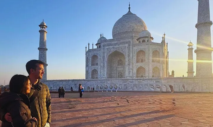 Experience Sunrise at the Taj Mahal & Agra Fort from Delhi By Car