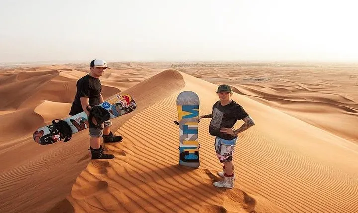 Dubai Desert Safari, Dune Bashing, Camel Ride, Sandboarding & BBQ