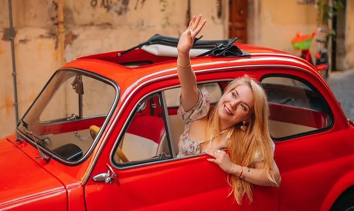 Rome Fiat 500 Vintage tour