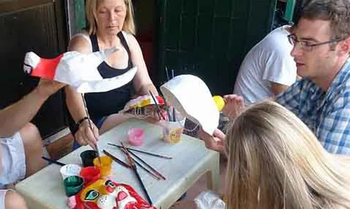 Paper Mask Making Class