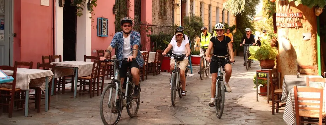 Athens guided bike tour