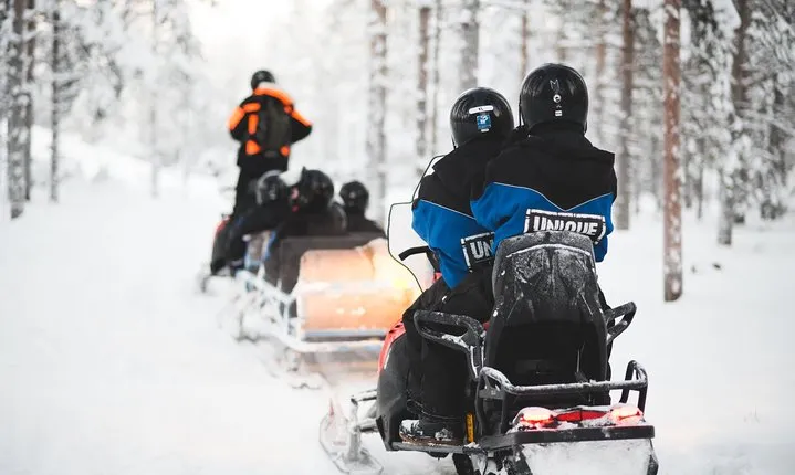Family Snowmobile Safari from Santa Claus Village