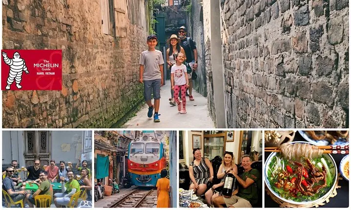 Hanoi Michelin Star Walking Food Tour & Train Street