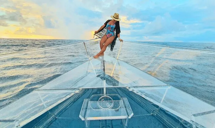 Clearboat in Cozumel with Snorkel and Refreshments