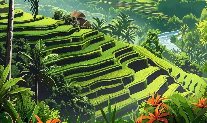 1 DAY Ubud Palace, Tegallalang Rice Terrace, Tirta Empul Temple, Tegenungan Waterfall etc/Private 8-hour tour