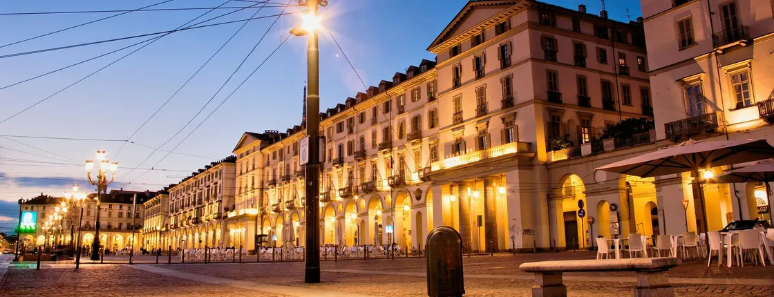 Turin by night walking experience