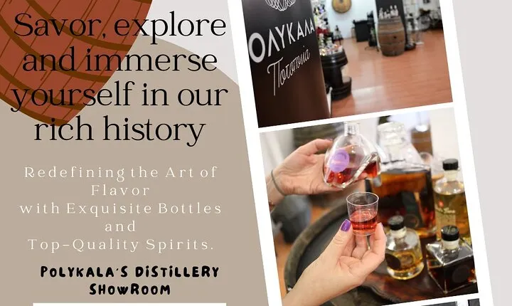 Polykala Distillery: 128 years of history & liqueur tasting.