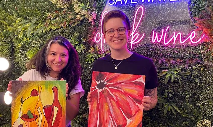 Paint & Wine Experience in Piazza Navona