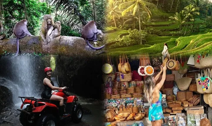 Full day Bali ATV Monkey forest dan tegalalang Rice terace Tour
