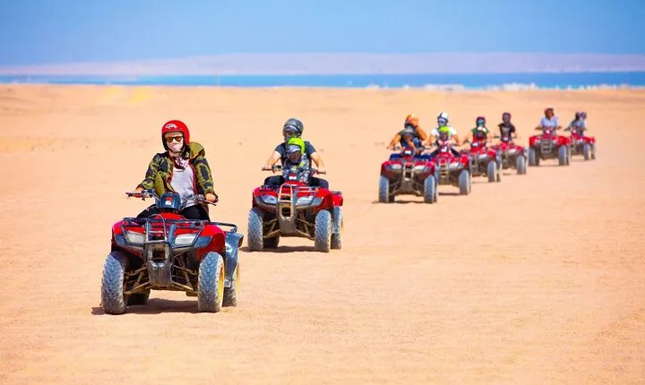 Amazing Quad Bike Safari, Cave Exploration & Camel Ride- Hurghada