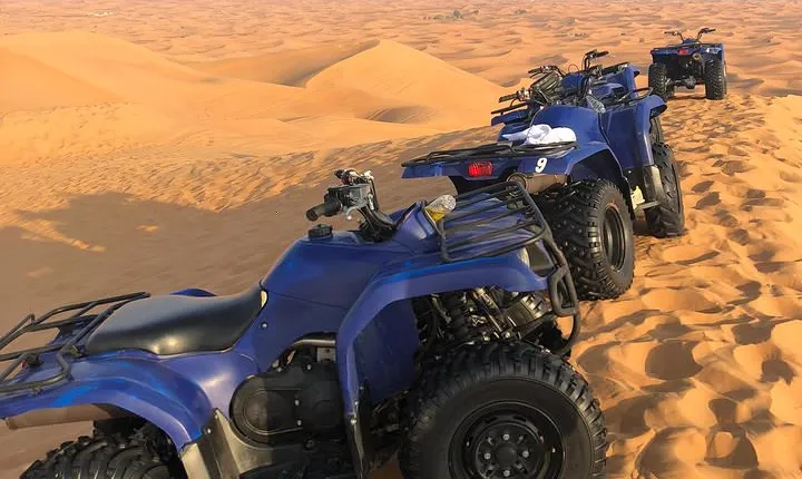 Dubai: Unique MORNING Quad Bike Red Dunes Safari