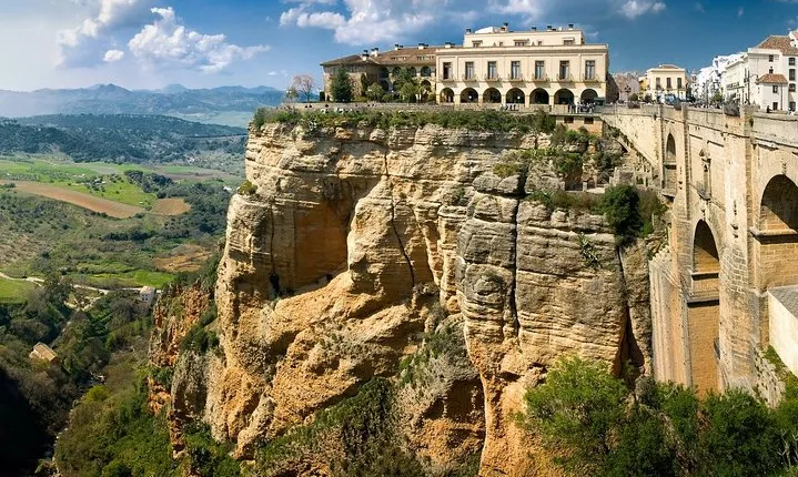 Private Day Trip to soaring over the abyss Ronda city & the white village Mijas