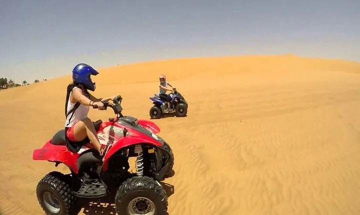 Evening Desert Safari BBQ Dinner With Quad Bike & Sand boarding
