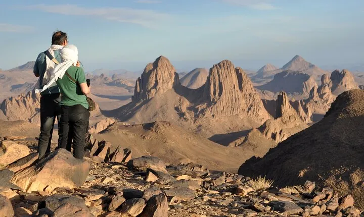 St Catherine's Monastery and the Summit of Mount Sinai from Sharm