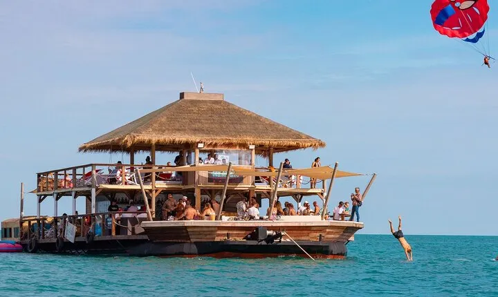 Luxury Floating Bar and Snorkeling at Koh Madsum