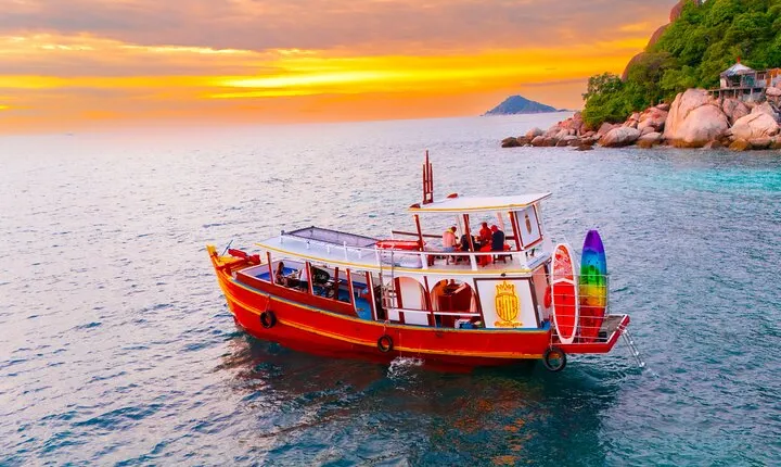 Koh Tao: SunSet Magic Snorkeling Day Trip Tao & Nangyuan w/ Meals