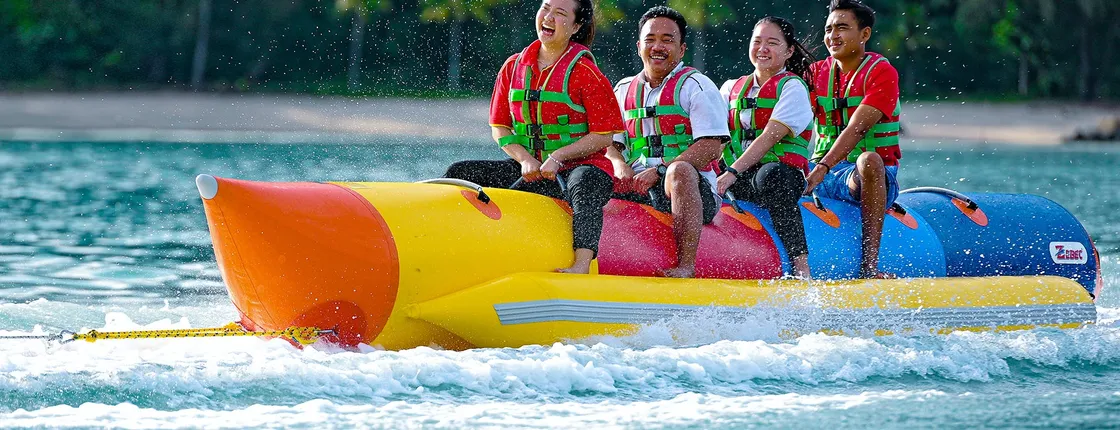 10 minutes Banana boat ride in Langkawi