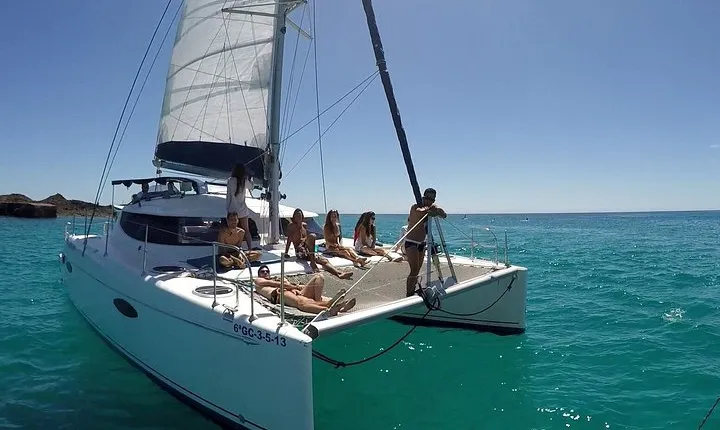 Exclusive Sailing Catamaran Experience to Lobos Island with lunch and drinks